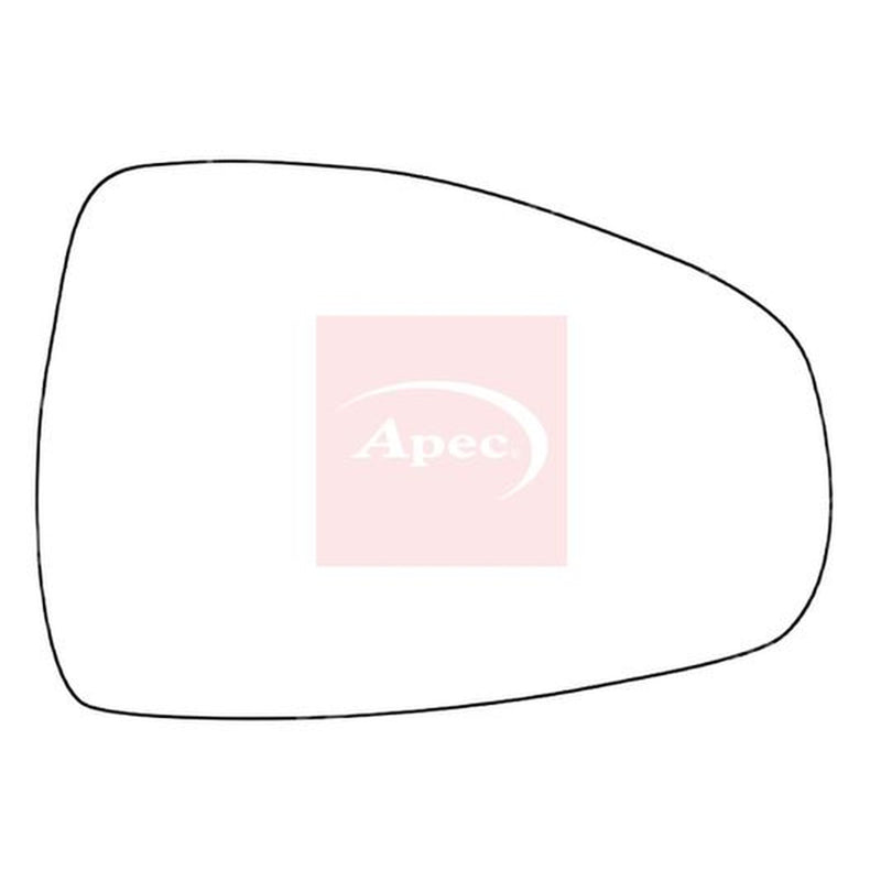 Apec Exterior Wing Mirror Glass Right fits Audi A1 2010-2018 1.0 1.2 1.4 1.6 2.0