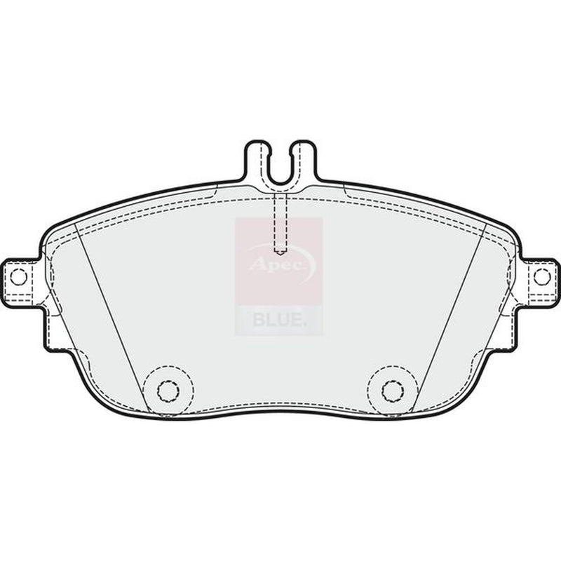 Apec Front Brake Pad Set fits Infiniti Q30 2015 on 1.5 1.6 2.0 2.2