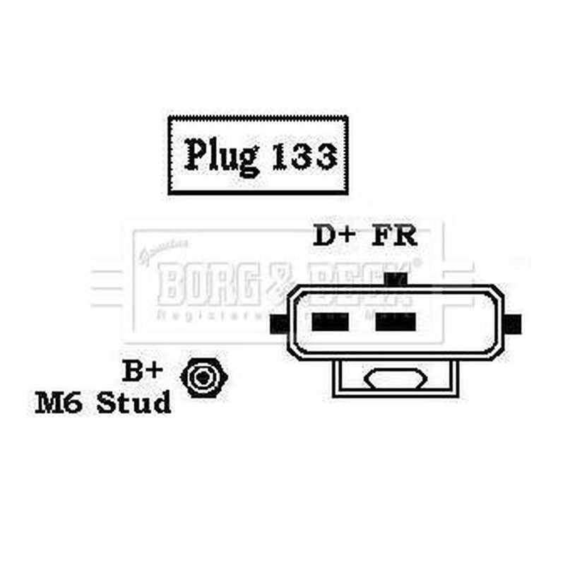 Borg & Beck Car Alternator 12V fits Ford Courier Box Body/Mpv 2000-2003 1.8