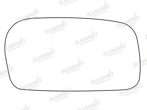 Summit Stick-On Anti Dazzle Mirror Glass fits Audi 100 91 on RHS Summit - Bars 4 Cars