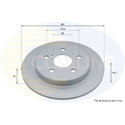 Comline Front & Rear Brake Discs & Pads fits Toyota Camry 2017 on 2.5