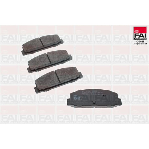 FAI Rear Brake Pad Set fits Mazda 323 F/P 1998-2004 1.6 1.9 2.0