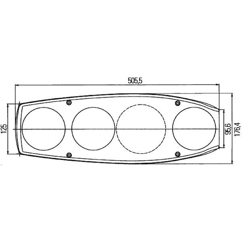 Hella Tail Light / Lamp PY21W Left