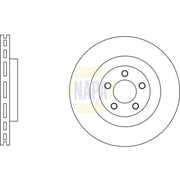 NAPA 2 x Vented Brake Discs fits Chrysler 300C 2004-2023 3.0 3.5 5.7