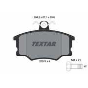 Textar Front Brake Pad Set 2057402