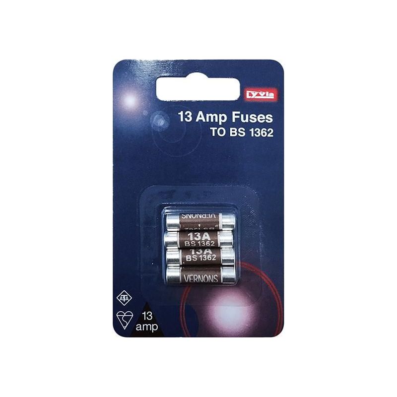 Dencon 13A Fuse (Pack of 4) Dencon - Dynamic Drive