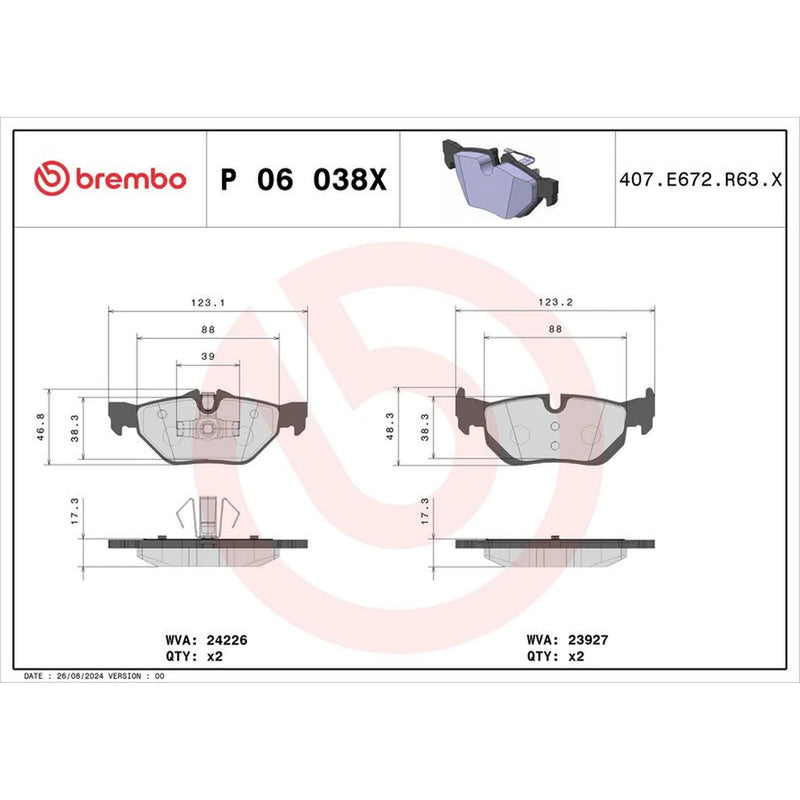 Brembo Xtra Front / & Rear / Brake Discs & Pads fits BMW 3 2006-2013