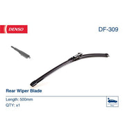 Denso Rear Wiper Blades fits Opel Insignia A 2008-2017 1.4 1.6 1.8 2.0 2.8