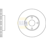 NAPA Front Brake Vented Discs & Pads fits Mazda MX-5 1993-2005 1.6 1.8