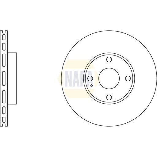 NAPA 2 x Vented Brake Discs fits Mazda MX-5 1993-2005 1.6 1.8