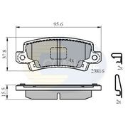 Comline Front & Rear Brake Discs & Pads fits Toyota Corolla 2001-2008
