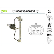 Valeo Electric Window Regulator Lifter Left Front 850138