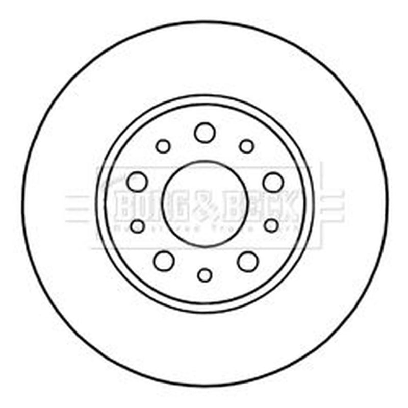 Borg & Beck Front & Rear Brake Discs & Pads fits Fiat Tipo 2016-2020 1.3 1.4