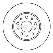 Borg & Beck Front & Rear Brake Discs & Pads fits Fiat Tipo 2015-2020 1.4 1.6