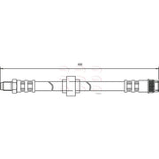Apec Brake Hydraulic Hose Line Front fits Renault Scénic I 2000-2003 1.9 2.0