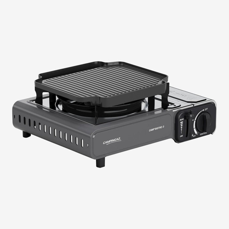 Campingaz Bistro 3 Grey Camping gas stove with Griddle Campingaz - NN4 Online