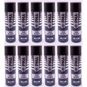 12 X Autotek Satin Black Paint Spray Aerosol 500Ml High Coverage Satin Black Autotek - Dynamic Drive