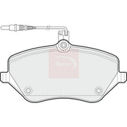 Apec Front Brake Pad Set fits Citroën C5 III 2008-2015 2.2 2.7 3.0