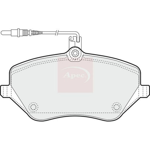Apec Front Brake Pad Set fits Citroën C5 III 2008-2015 2.2 2.7 3.0