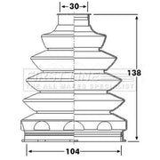 First Line Drive Shaft Bellow Kit Front Left Thermoplast fits Citroën Chassis