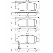 Bosch Front & Rear Pads fits Suzuki Grand Vitara II 2005-2015 1.9 2.0 2.4 3.2