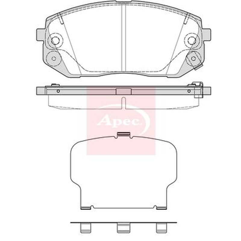 Apec Front Brake Vented Discs & Pads fits Kia Sportage V 2021 on 1.6
