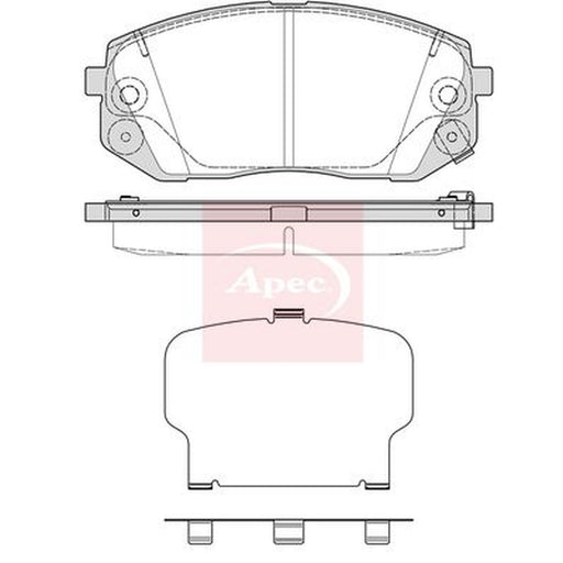 Apec Front Brake Vented Discs & Pads fits Kia Sportage V 2021 on 1.6