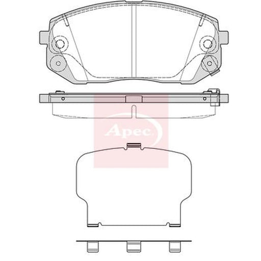 Apec Front Brake Pad Set PAD2348