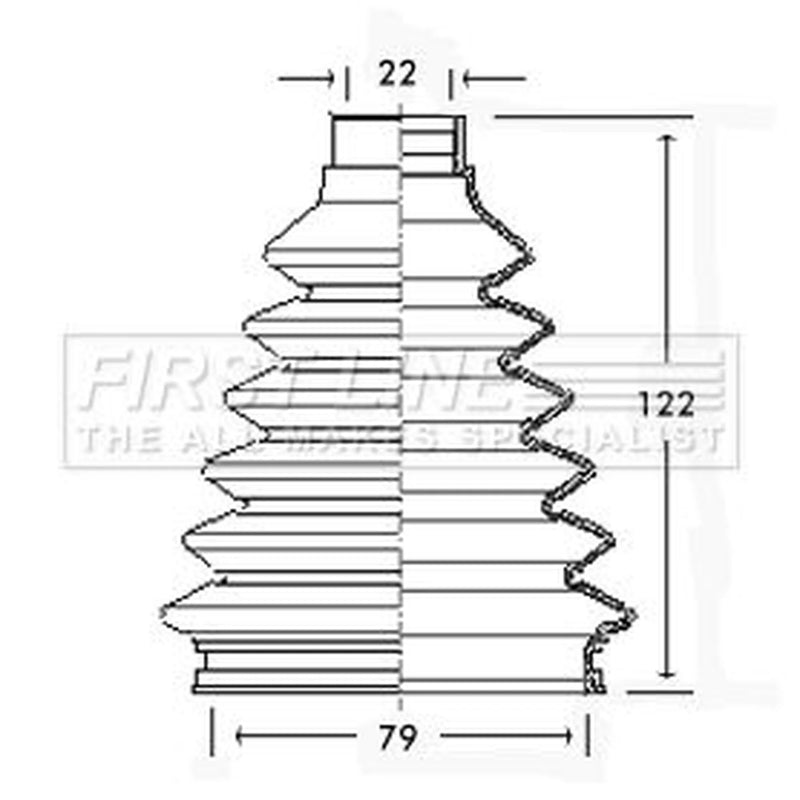 First Line Drive Shaft Bellow Kit Front Left Thermoplast fits Opel Corsa B