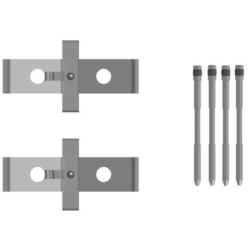 Mintex Brake Pad Accessory Fitting Kit Front fits Audi A3 2011-2012