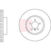 Apec 2 x Vented Brake Discs fits BMW 5 2009-2017