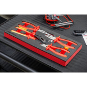 Sealey Premier Premier Insulated Pliers Set with Tool Tray 4pc - VDE Approved Sealey Premier - Dynamic Drive