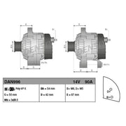 Denso Car Alternator 12V fits Alfa Romeo Mito 2008-2010 1.3