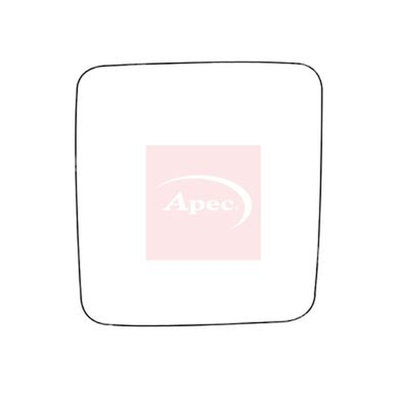 Apec Exterior Wing Mirror Glass Left fits Opel Combo Box Body 2001 on 1.6 1.7