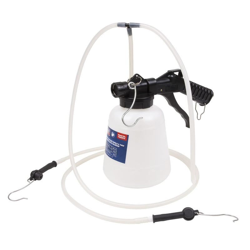 Sealey Brake Caliper/Clutch Bleeder 1L Pneumatic Vacuum Single & Twin VS020TC Sealey - Dynamic Drive