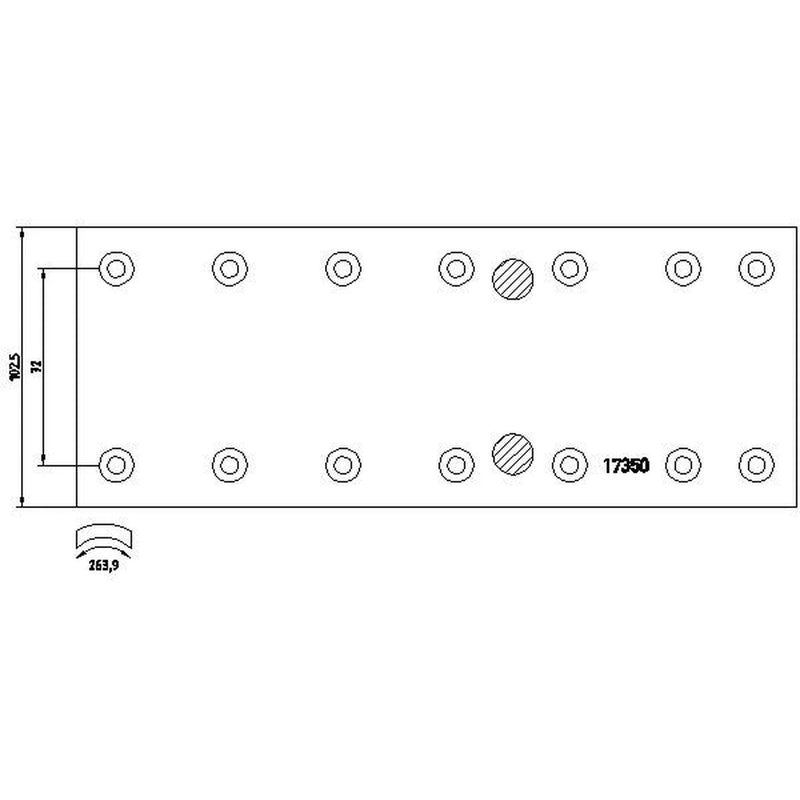Textar Textar Cv Brake Lining Set 1735003