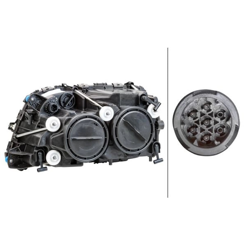 Hella Headlight Headlamp W5W Right fits Mercedes-Benz Actros MP2 / MP3 2002-2003