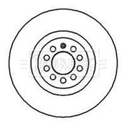 Borg & Beck Front & Rear Brake Discs & Pads fits Audi Tt 1998-2006 1.8