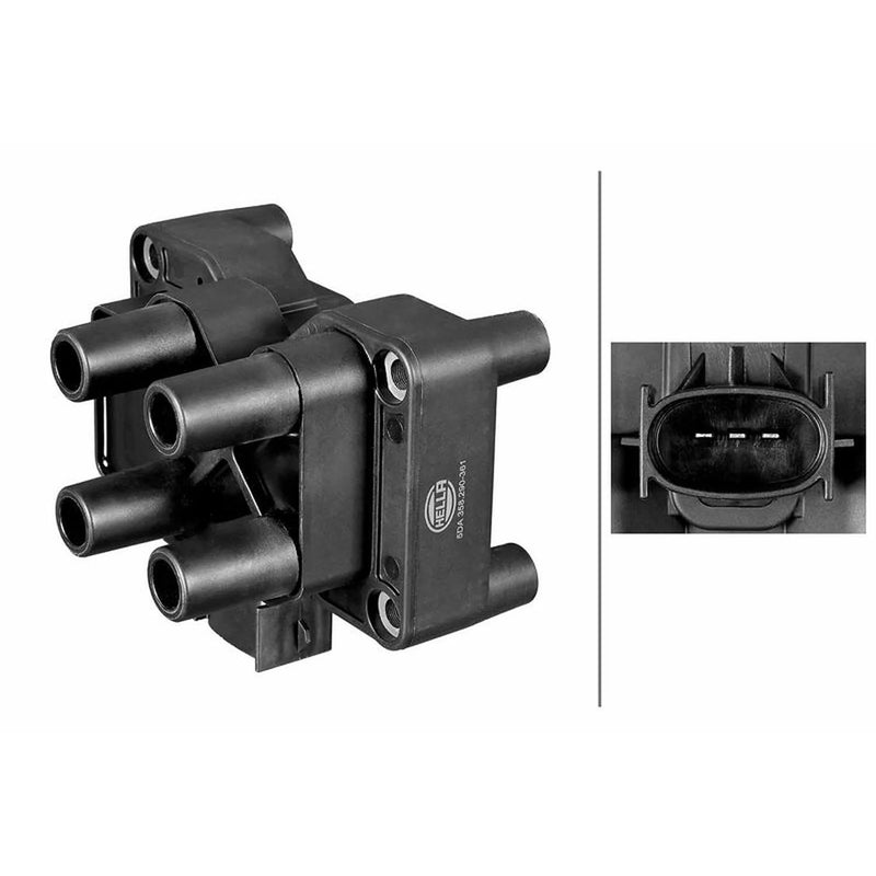Hella Ignition Coil Pack fits Ford Cougar 1998-2001 2.0