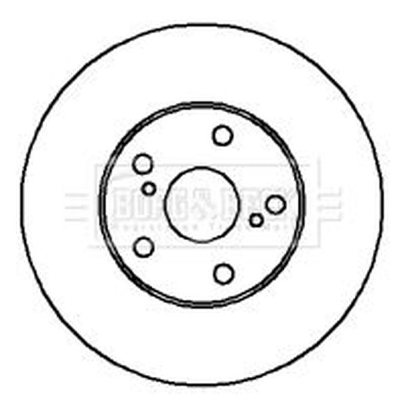 Borg & Beck Front & Rear Brake Discs & Pads fits Toyota Rav 4 2000-2005 1.8 2.0