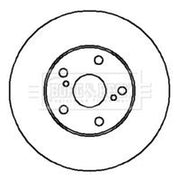 Borg & Beck 2 x Vented Brake Discs fits Toyota Rav 4 2000-2005 1.8 2.0
