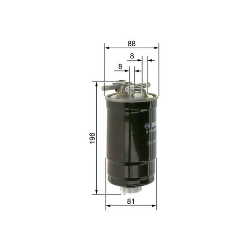Bosch Fuel Filter Element fits Fiat Punto 1994-2000 1.7