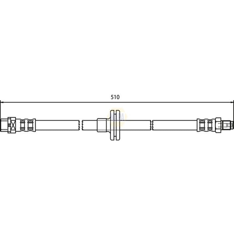 NAPA Brake Hydraulic Hose Line Front fits BMW X5 2000-2006 3.0 4.4 4.6 4.8