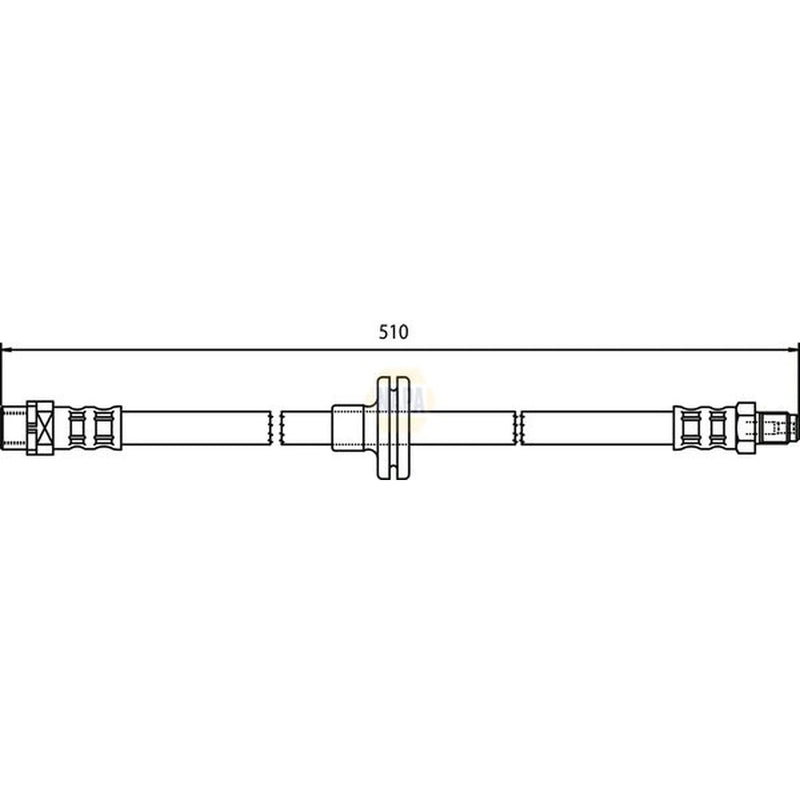 NAPA Brake Hydraulic Hose Line Front NBH1389