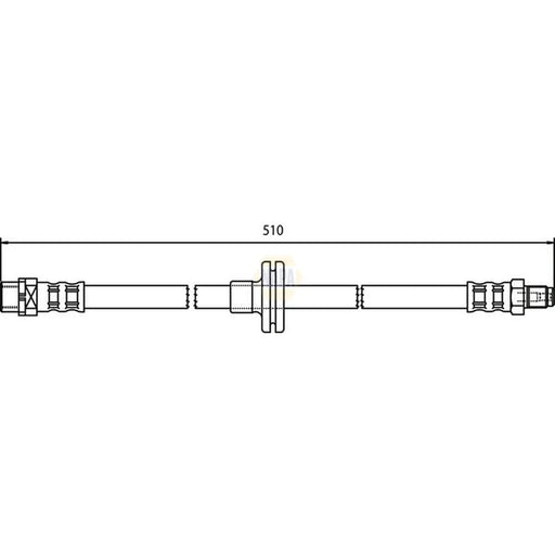 NAPA Brake Hydraulic Hose Line Front NBH1389