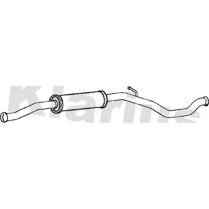 Klarius Box With Centre Pipe Centre fits Peugeot 206 2005-2008 1.6