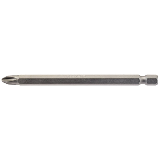 Draper Cross Slot Insert Bit, 1/4" Hex, 100mm Long, No.2 (Pack of 1) 64365 Draper - Dynamic Drive