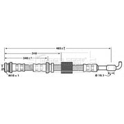 Borg & Beck Brake Hydraulic Hose Line Rear Right BBH7208