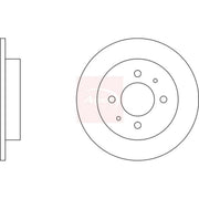 Apec Front & Rear Brake Discs & Pads fits Mitsubishi Colt 1992-1996 1.3