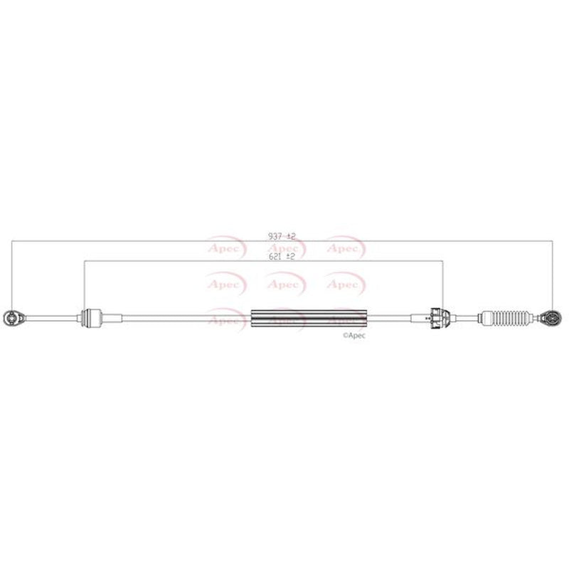 Apec Manual Transmission Cable Pull fits Renault Kangoo 2001-2003 1.5